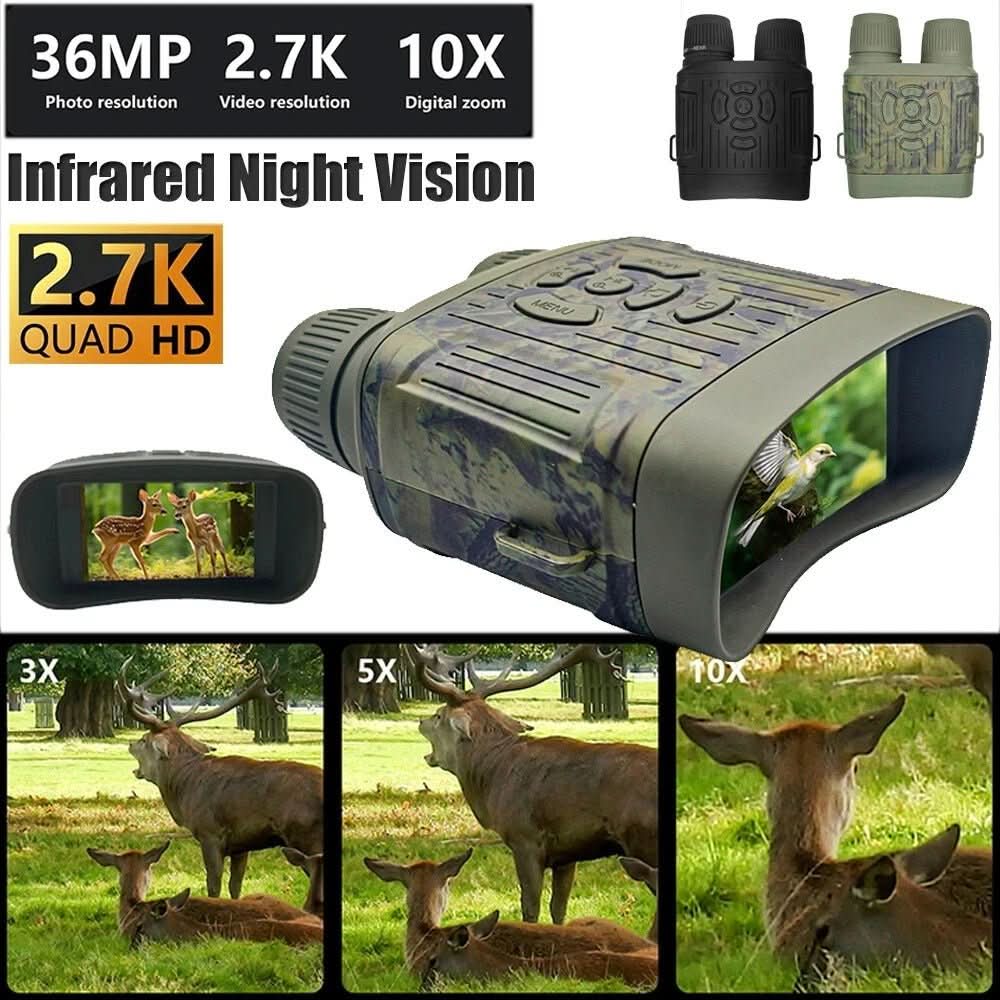 NightSight Pro Binoculars: 300m Range with Recording Feature