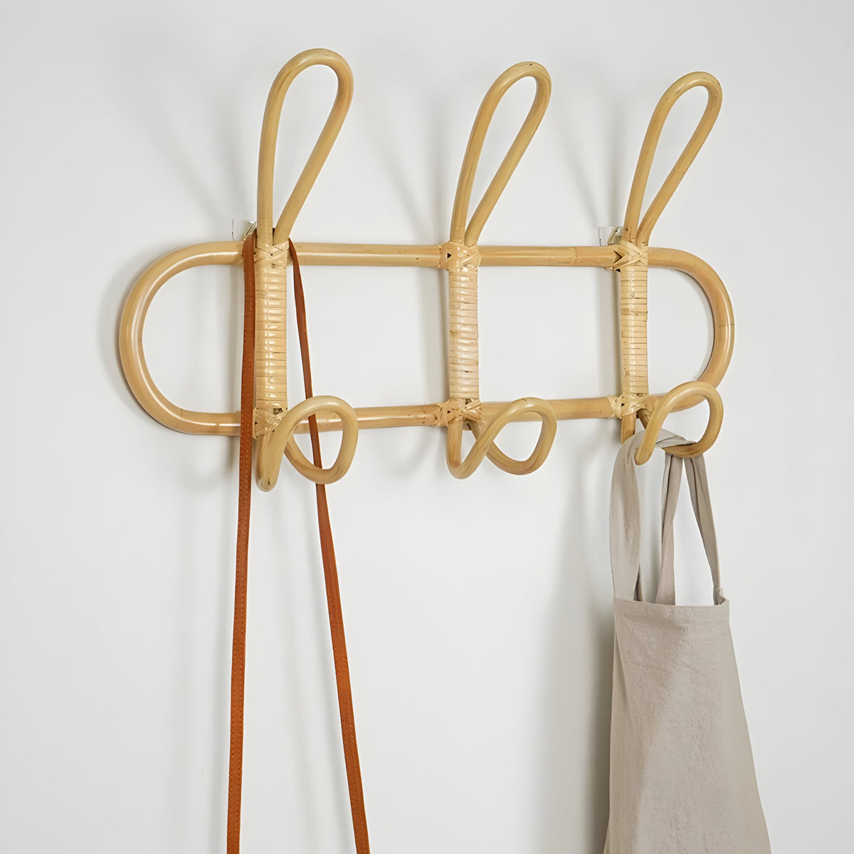 Charming Rattan Wall Organizer for Kids' Rooms
