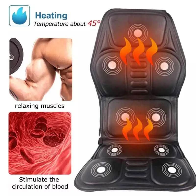 SerenityWave Electric Back Massager with Heating Feature