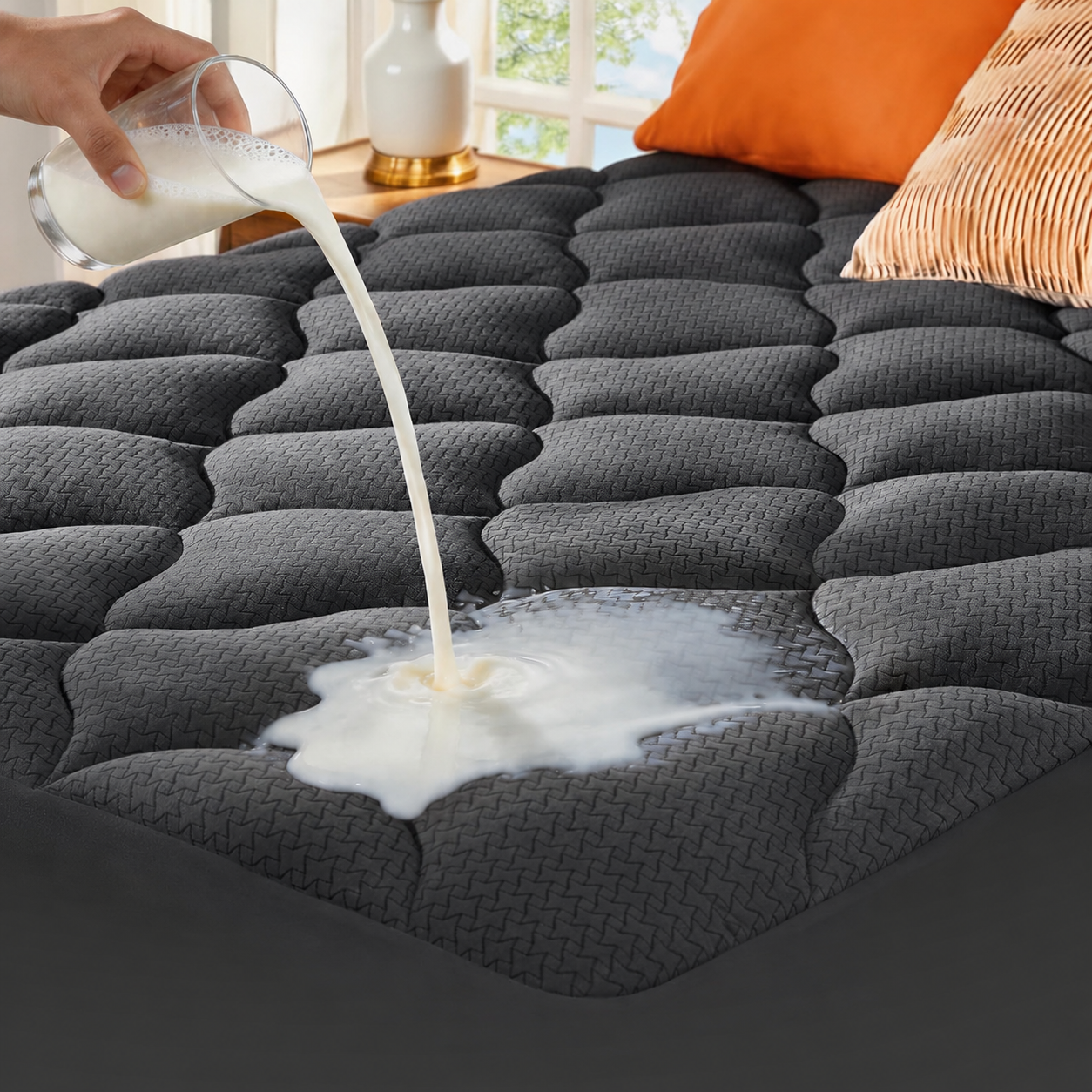 Waterproof Mattress Protector with Deep Pocket - Breathable and Silent