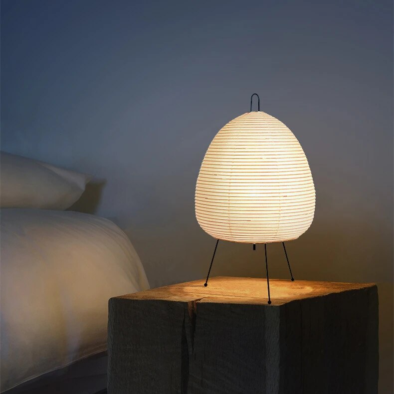 Serene Japanese-Inspired LED Lamp with Stylish Shade