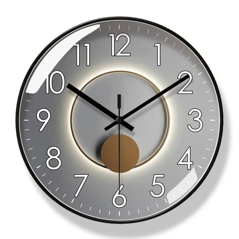 Sleek Black Wall Clock - Timeless Elegance for Every Room