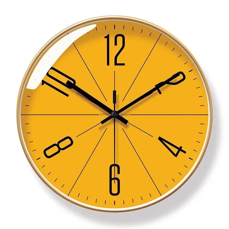 Sleek Black Wall Clock - Timeless Elegance for Every Room