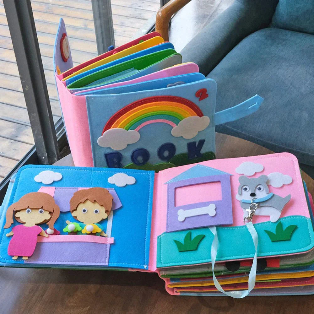 Engaging Felt Activity Book for Toddler Skill Development