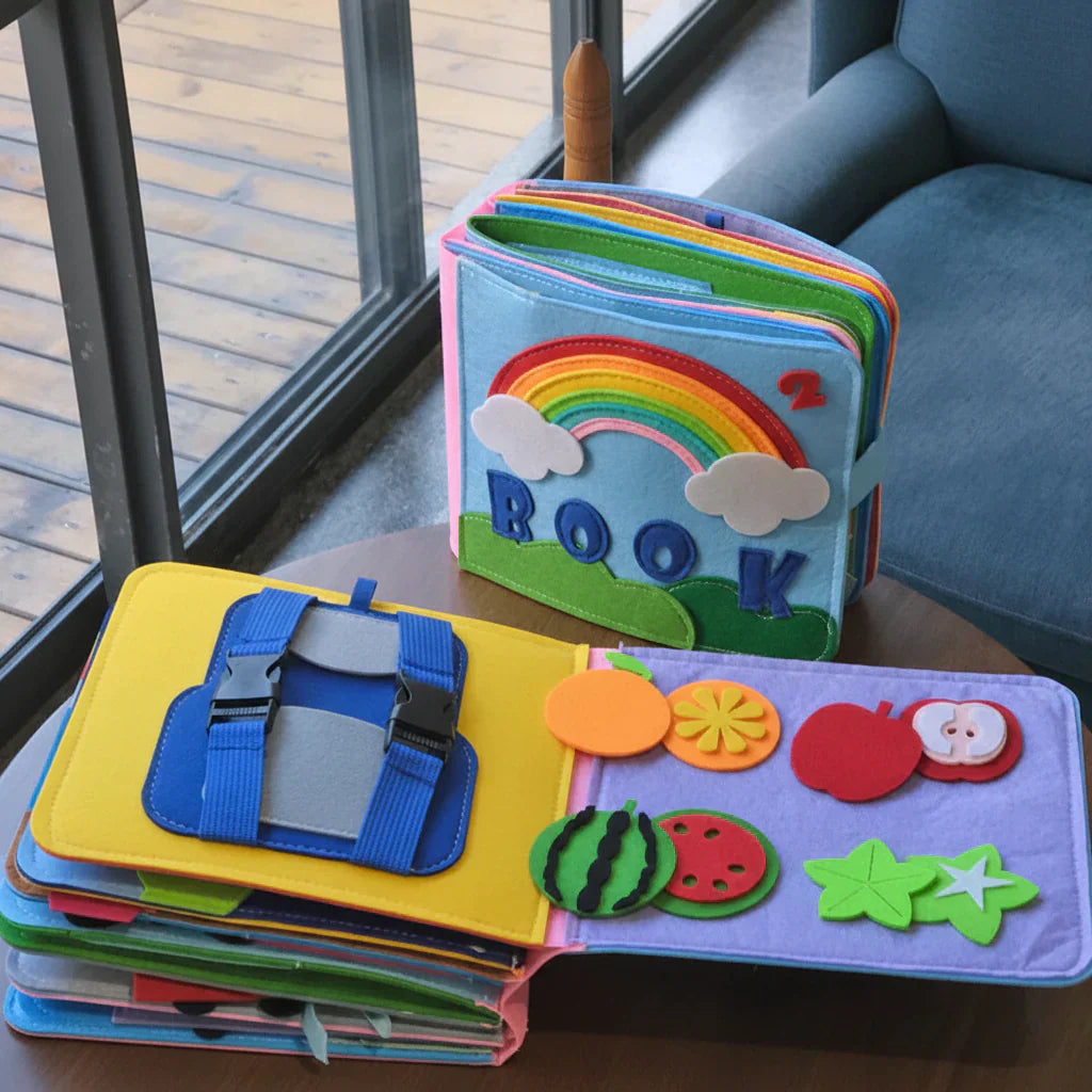 Engaging Felt Activity Book for Toddler Skill Development