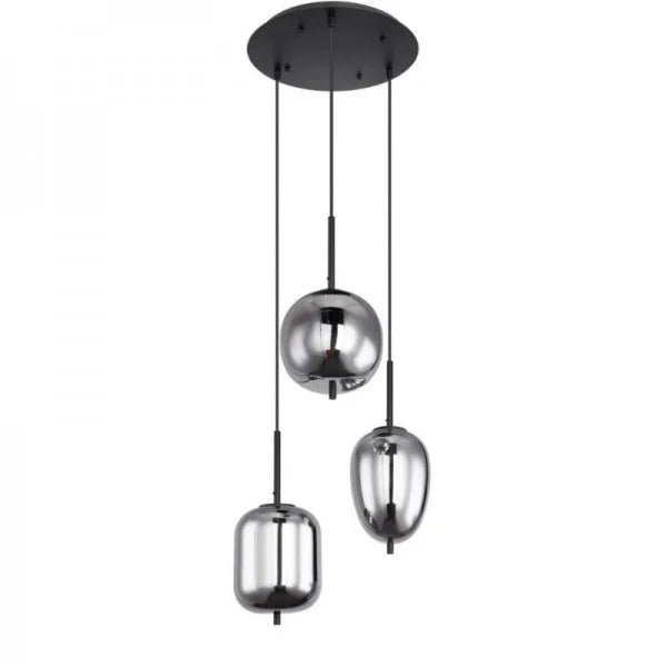 Elegant Aura Hanging Light with Customizable Glass Shades