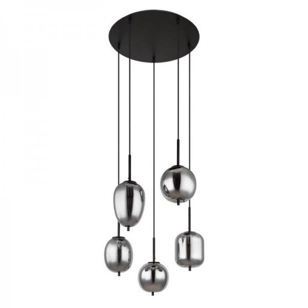 Elegant Aura Hanging Light with Customizable Glass Shades