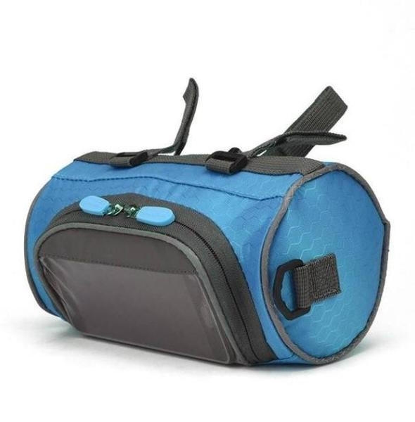 Versatile Handlebar Storage Bag with Touchscreen Access