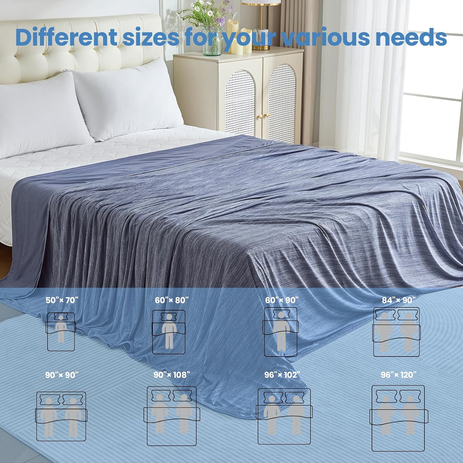 Lightweight Summer Cooling Blanket - Soft Comfort for Hot Sleepers