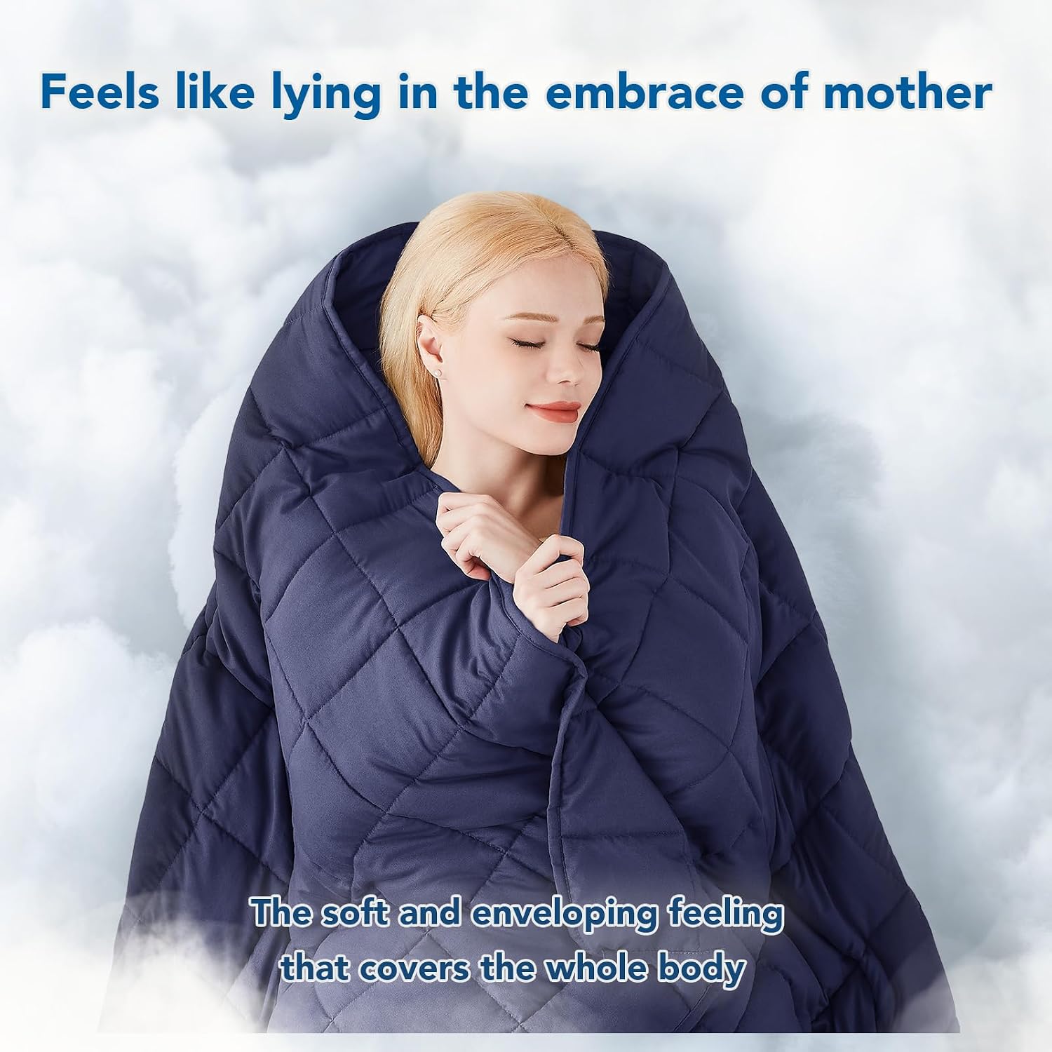 Cooling Microfiber Weighted Blanket for Year-Round Comfort and Relaxation