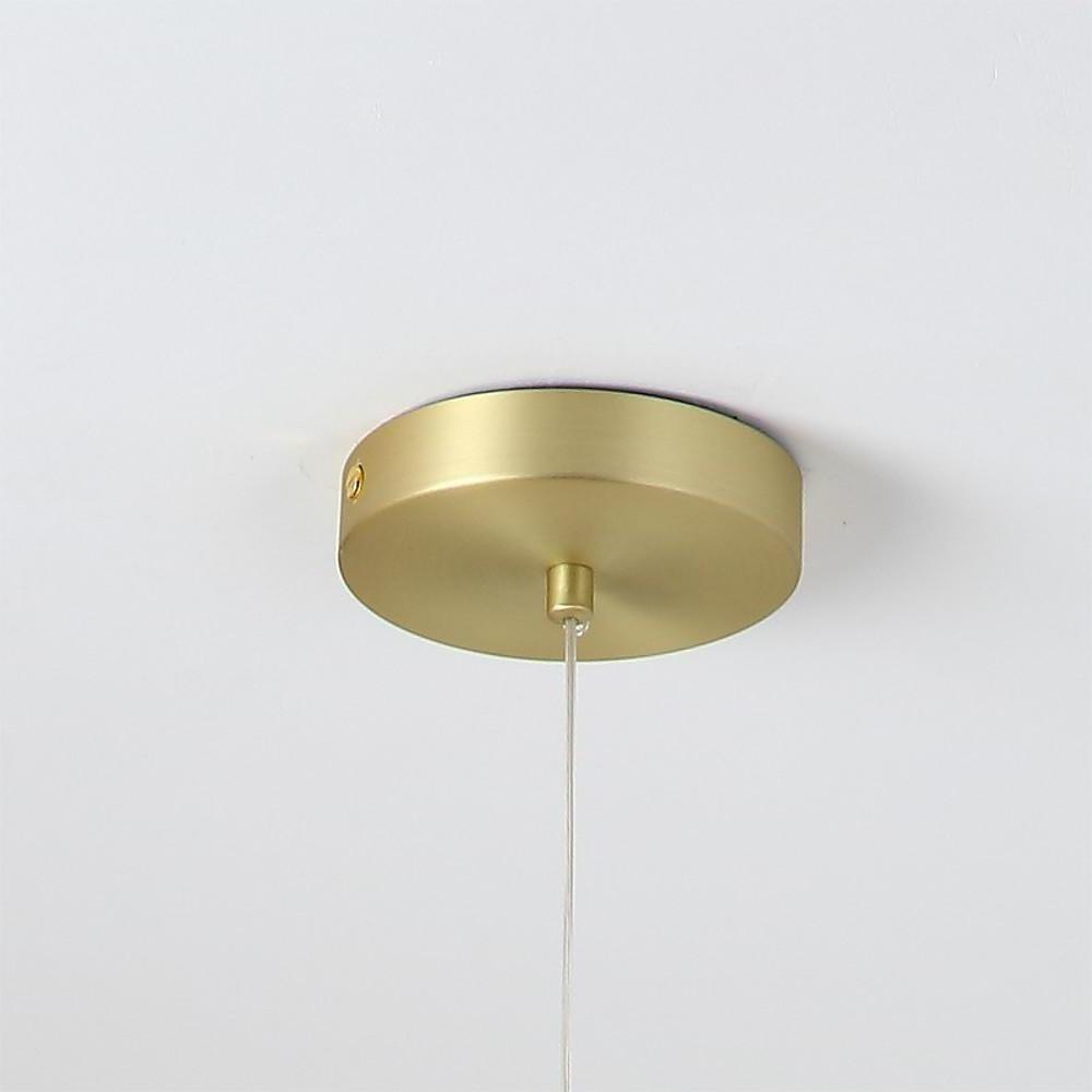 Taavita 1-Light Metal Pendant Light for Kitchen Island Gold Industrial Ceiling Light