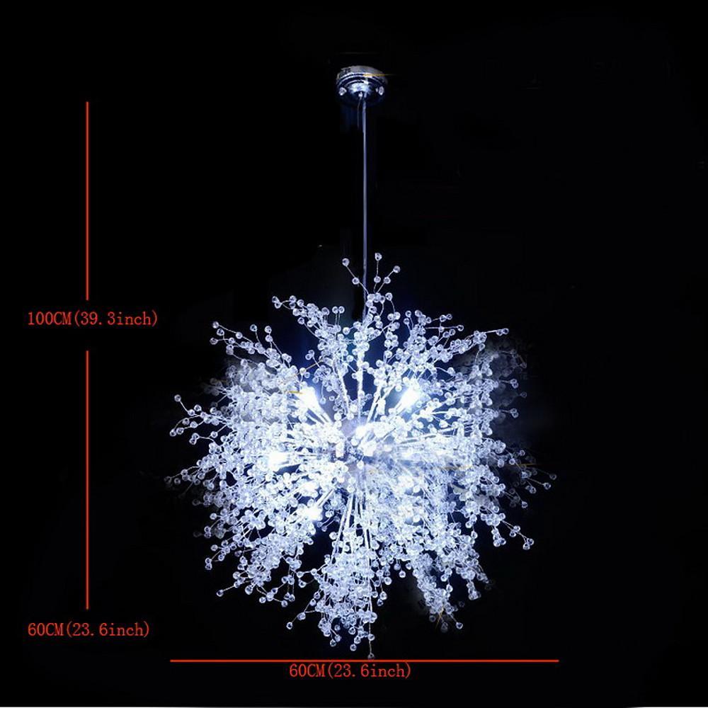 24'' LED Vintage Chandelier Pendant Light Hanging Lamp Inspired by Taavita