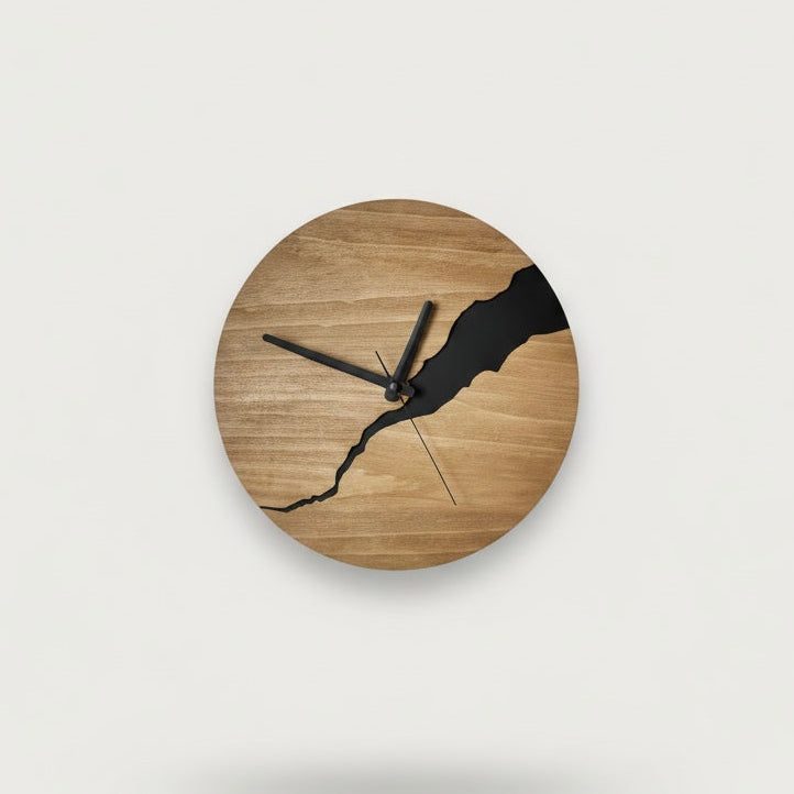 Contemporary Wooden Wall Clock – Minimalist Style Decor
