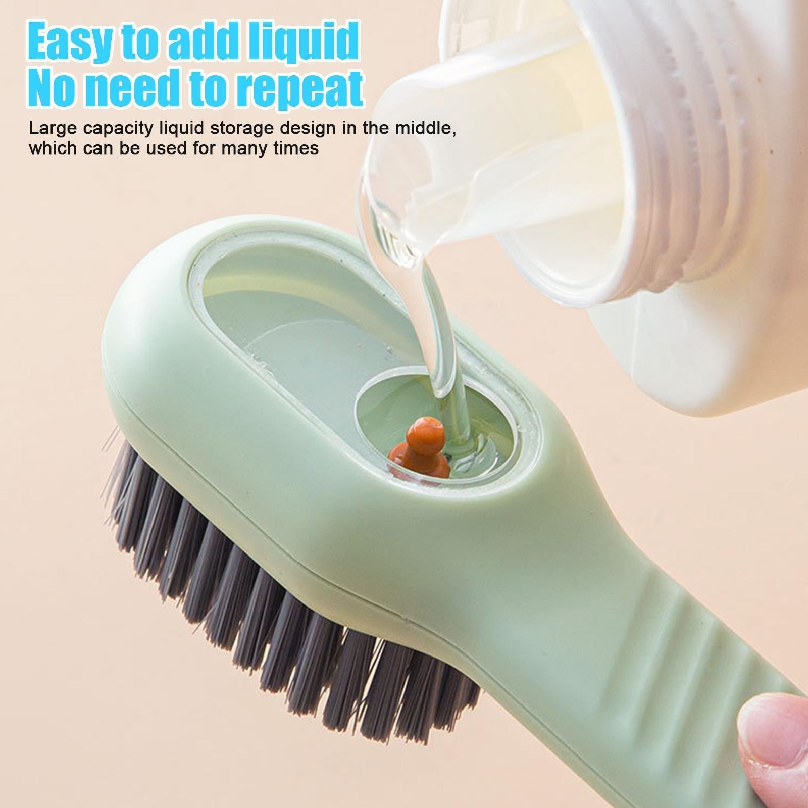 Dual Action Shoe Care Brushes with Automatic Dispensing