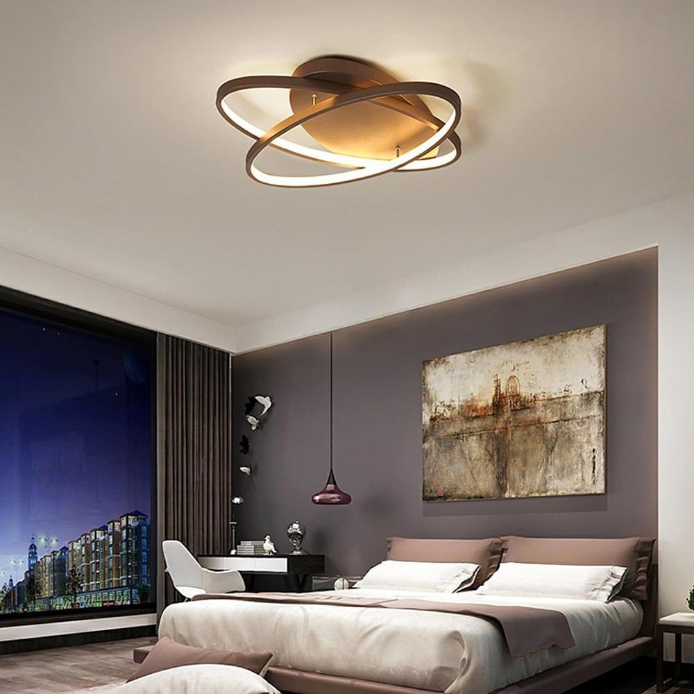 2-Light LED Contemporary Flush Mount Ceiling Light for Bedroom by Taavita