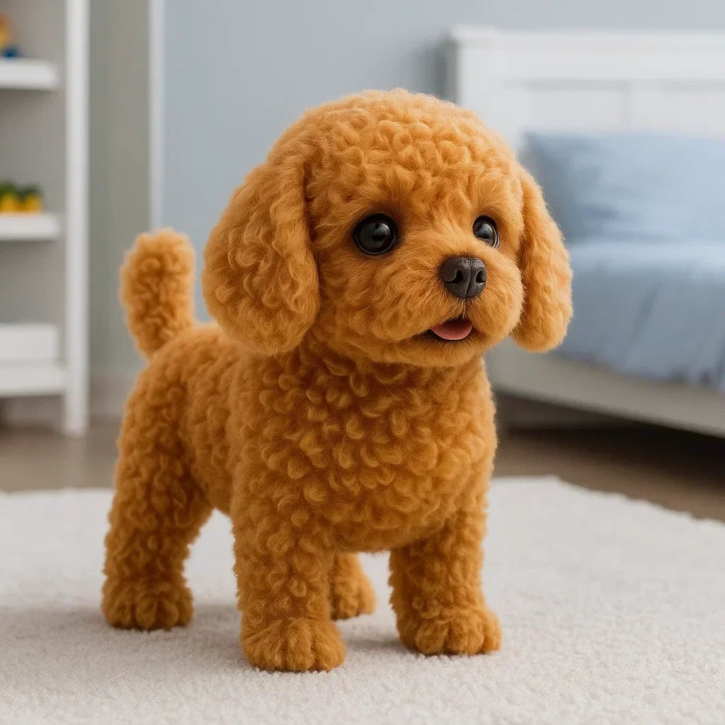 Engaging Plush Puppy Toy with Motion and Sound for Kids