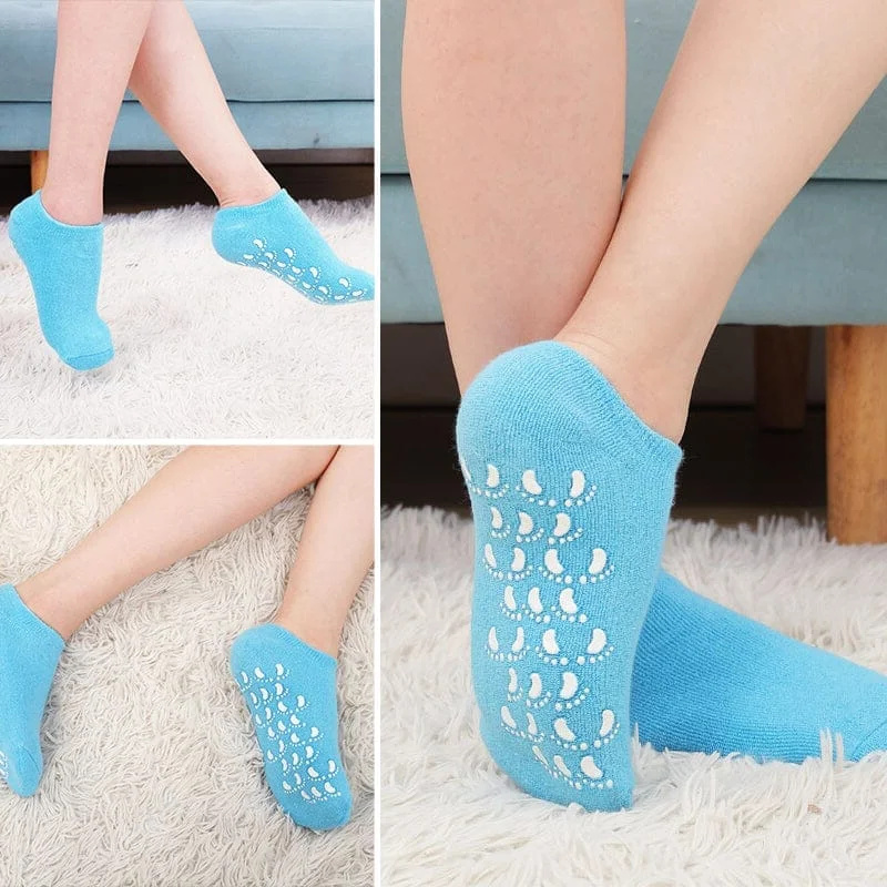 Spa Gel Lined Moisturizing Foot Socks