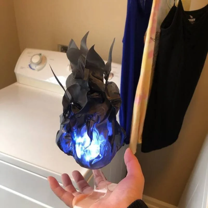 LED Fireball Decoration - Halloween Floating Glowing Prop
