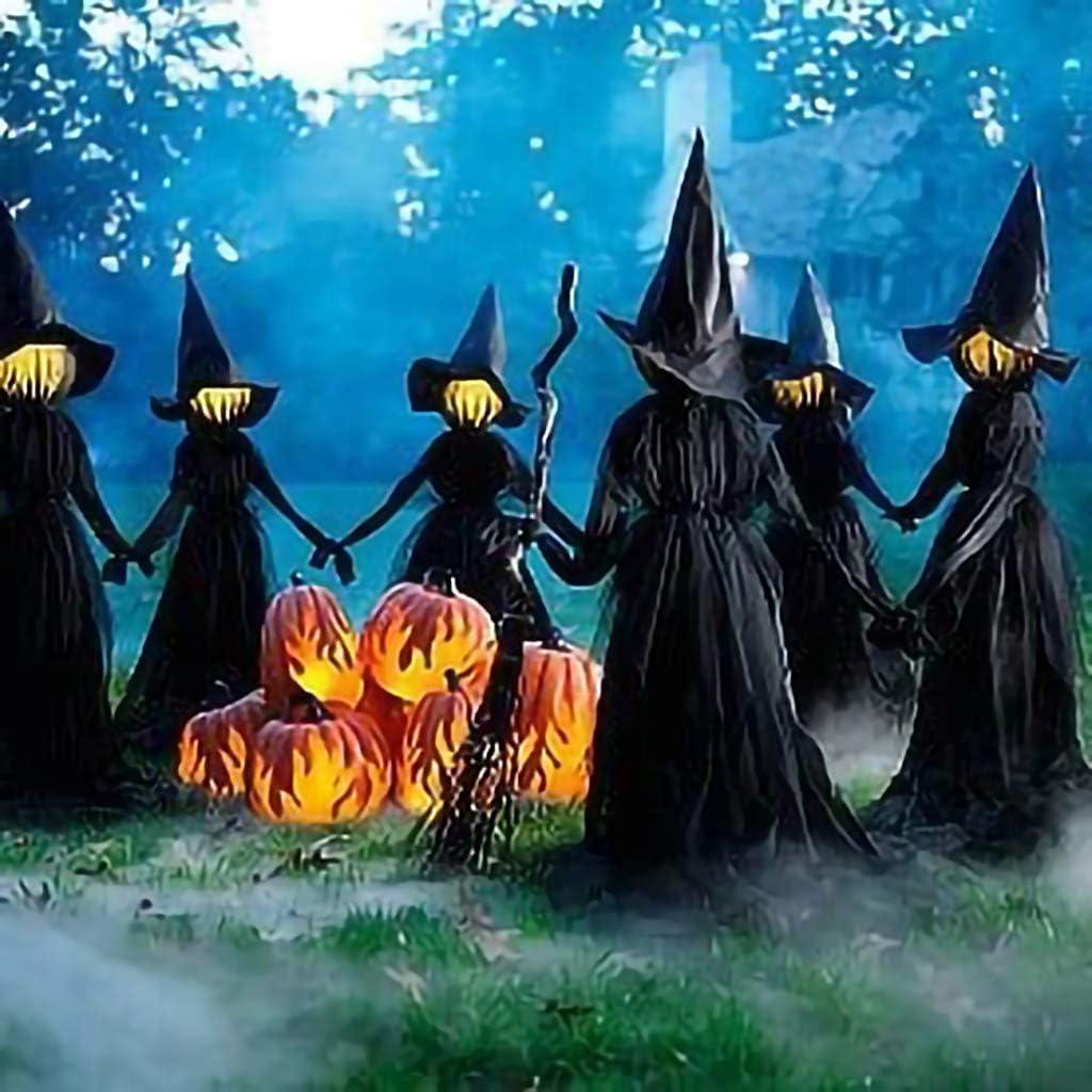 Illuminated Witch Yard Stake - Halloween Decoration for Witches