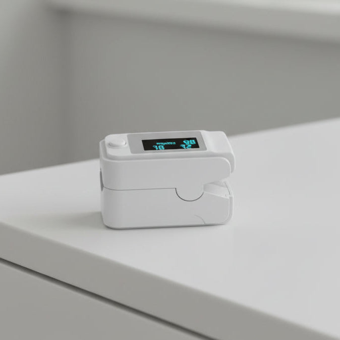 PulseGuard Compact Finger Oximeter for Rapid Health Monitoring