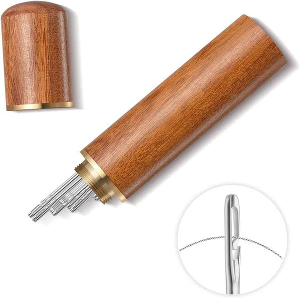 Sewing Needles with Self-Threading Design