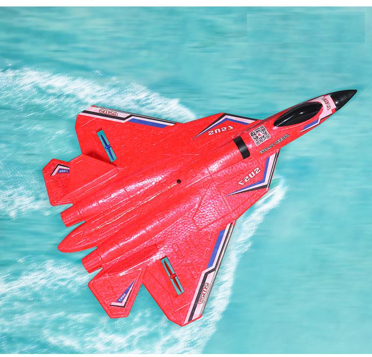 Remote Control Glider Aircraft Model with LED Lights - SU35 2.4G
