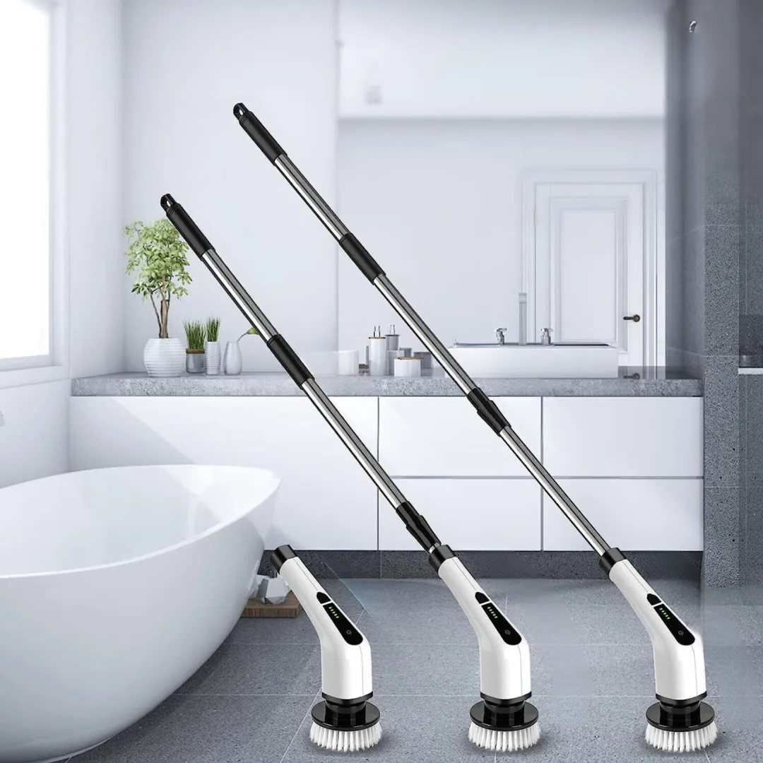 Cordless Power Scrubber with 7 Versatile Brush Heads
