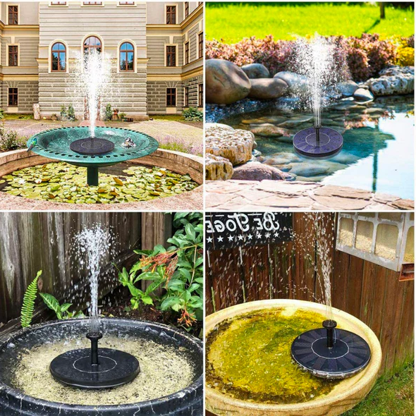 Garden Fountain Pump Powered by Solar Energy