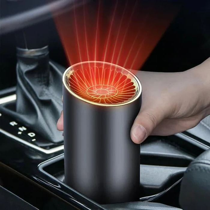 Car Cup Shape Heater and Fan - 360° Adjustable Warm Air Blower
