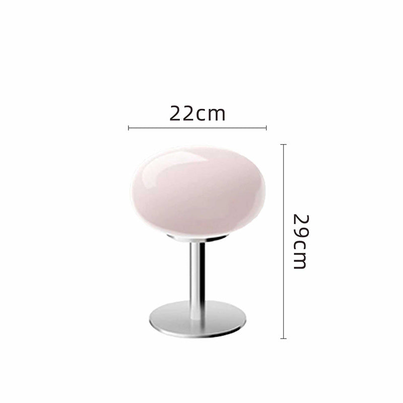 Luna Glow Elegant Glass Table Lamp with Adjustable LED Light