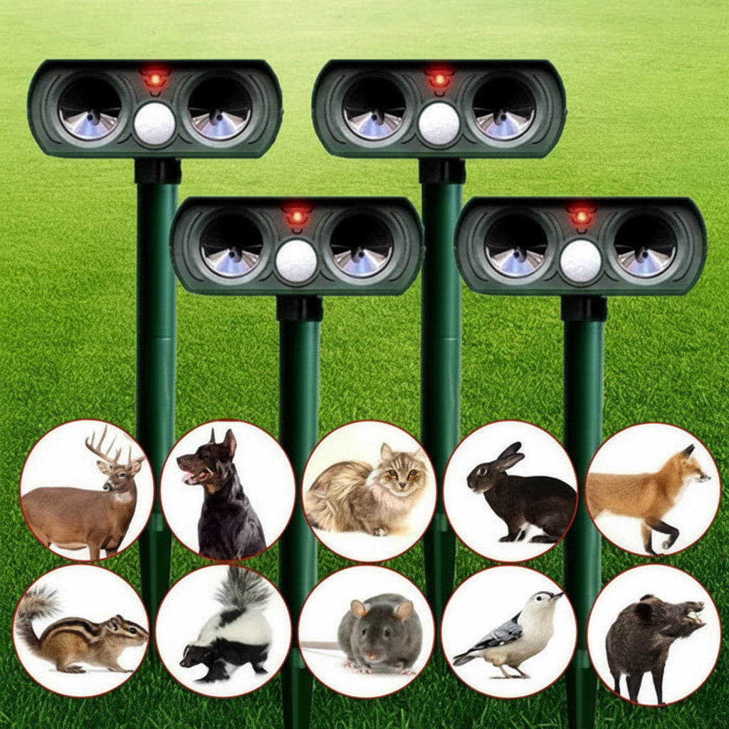 Eco-Friendly Motion Sensor Pest Deterrent for Outdoor Spaces
