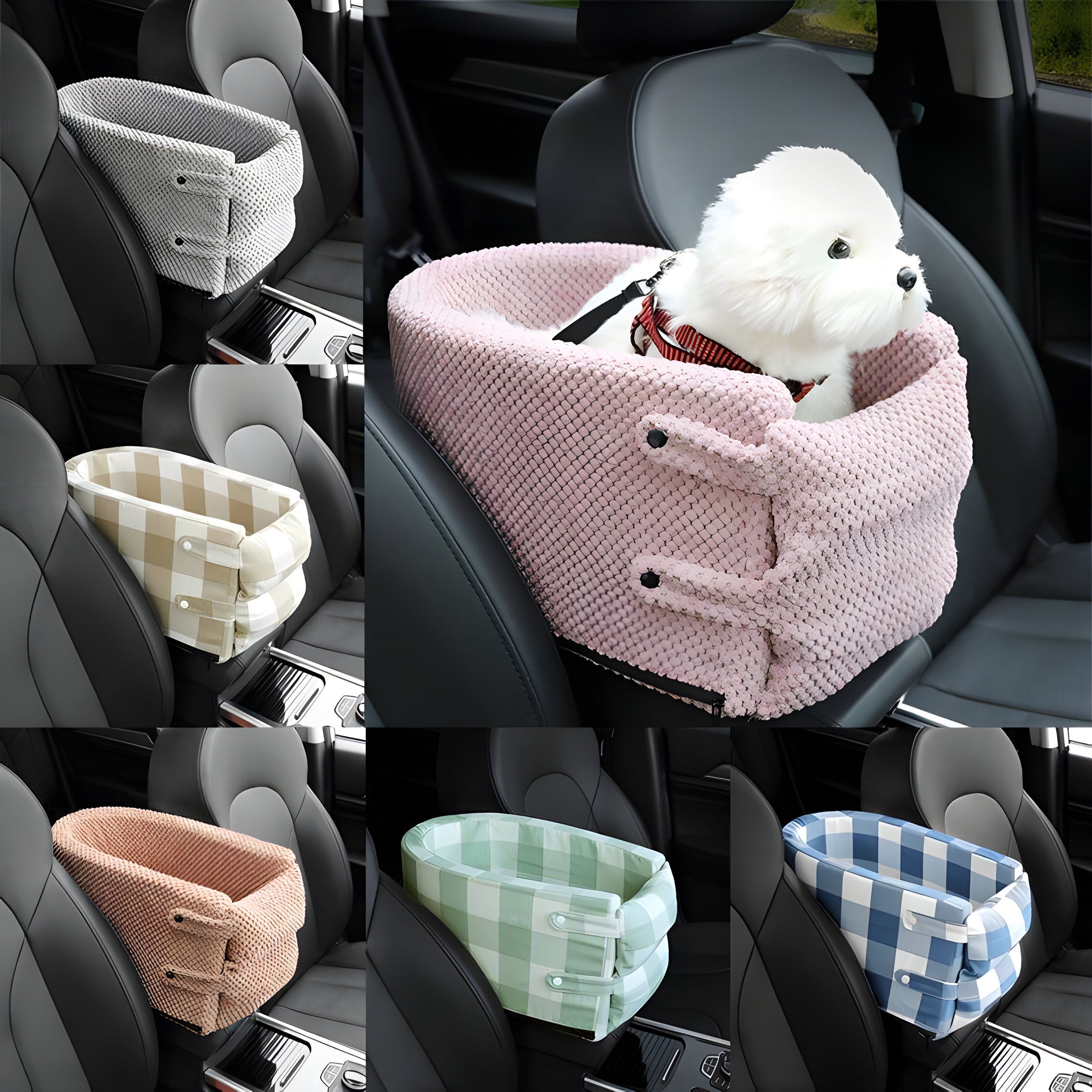 Compact Pet Car Seat for Small Dogs and Cats