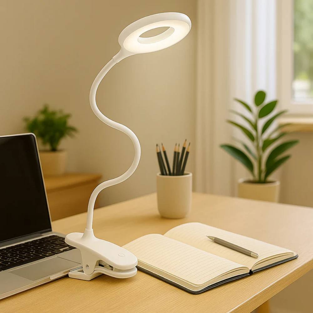 Versatile USB Rechargeable Desk Lamp with Adjustable Neck