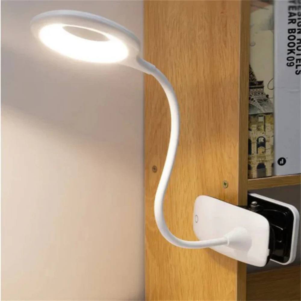 Versatile USB Rechargeable Desk Lamp with Adjustable Neck