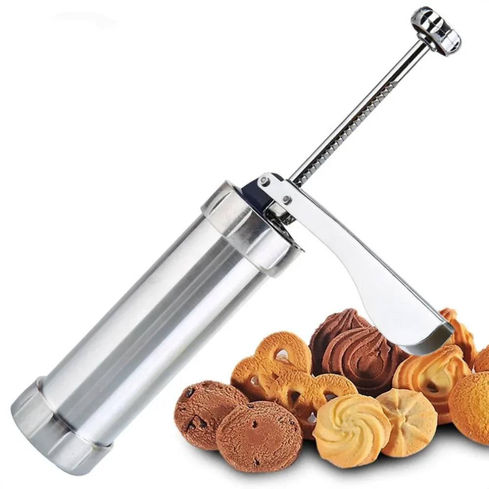 Aluminum Cookie & Pastry Shaper with 20 Discs & 4 Tips
