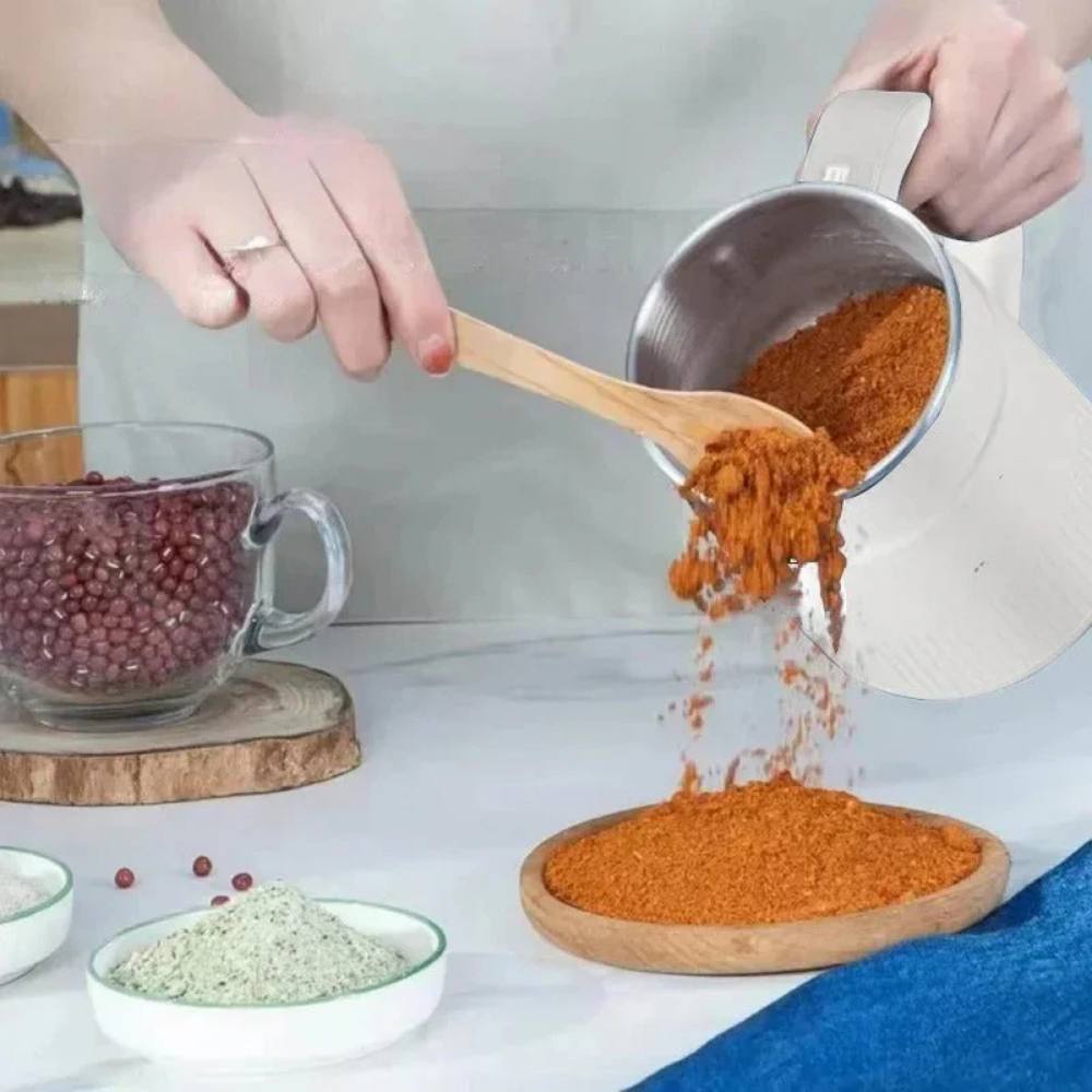 Compact Electric Grain Grinder for Homemade Flour