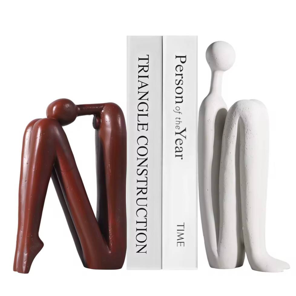 Artistic Bookends for Stylish Organization - Set of 2