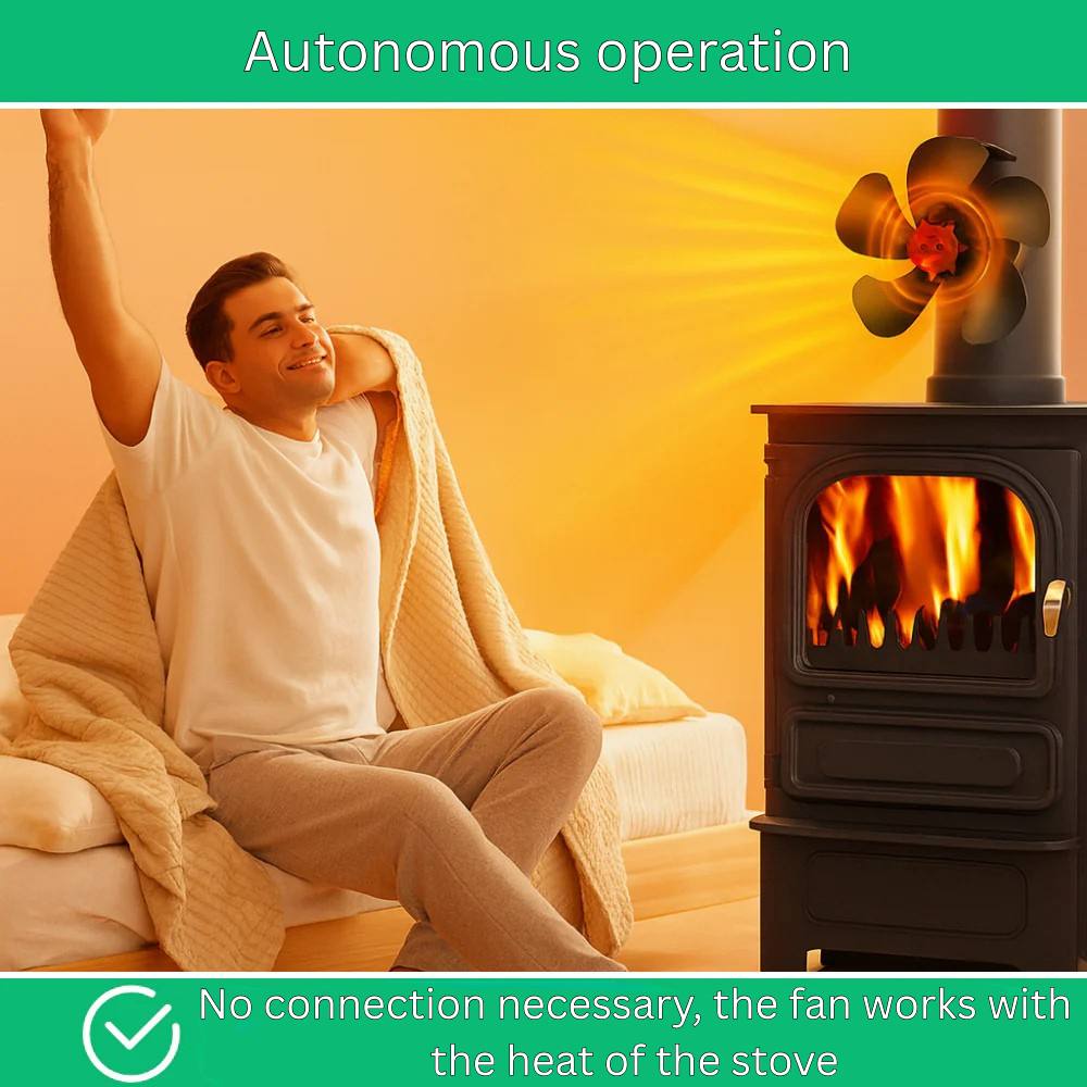 HeatWave Fan: Enhance Comfort with Silent Warmth Distribution