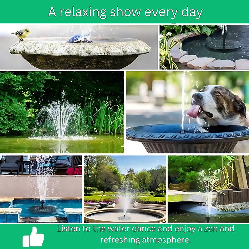Compact Solar-Powered Water Feature for Your Garden