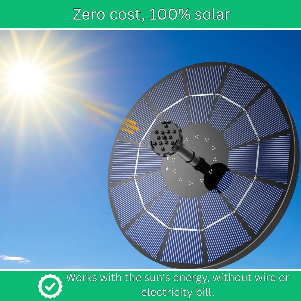 Compact Solar-Powered Water Feature for Your Garden