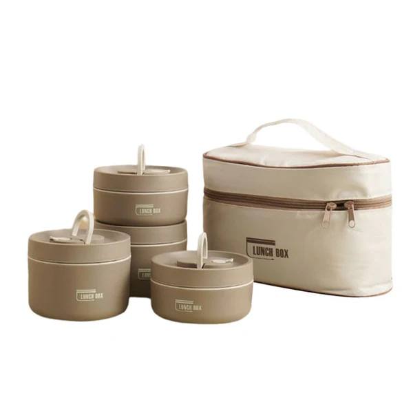 Compact Thermal Meal Container Set with Leak-Proof Seal
