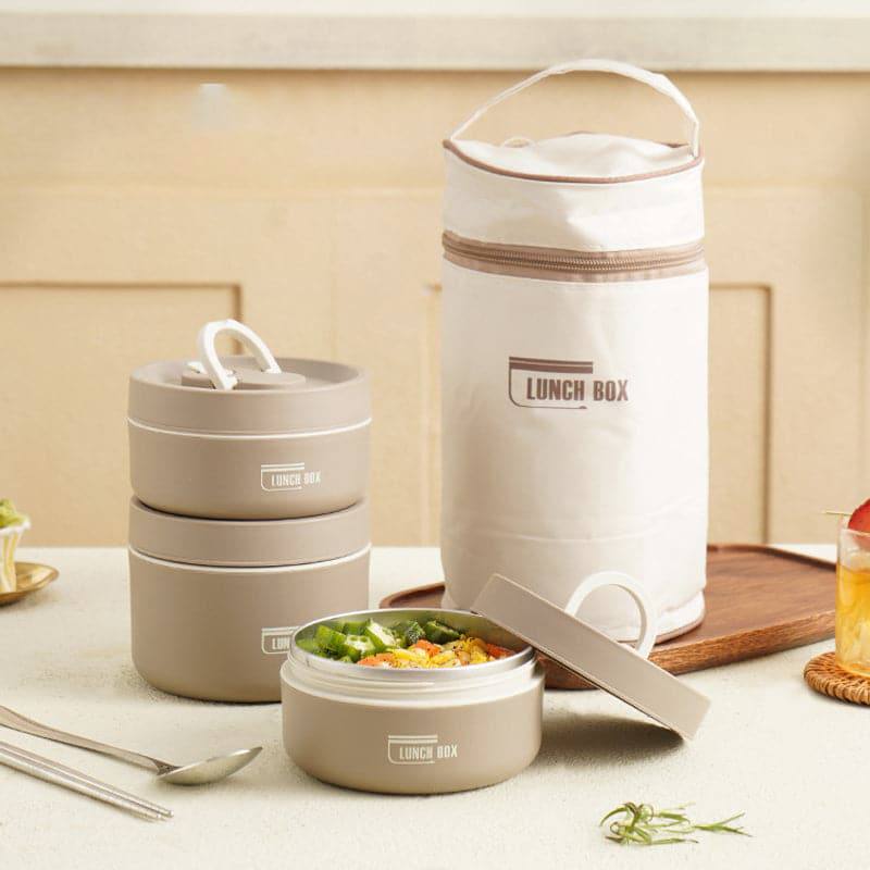 Compact Thermal Meal Container Set with Leak-Proof Seal