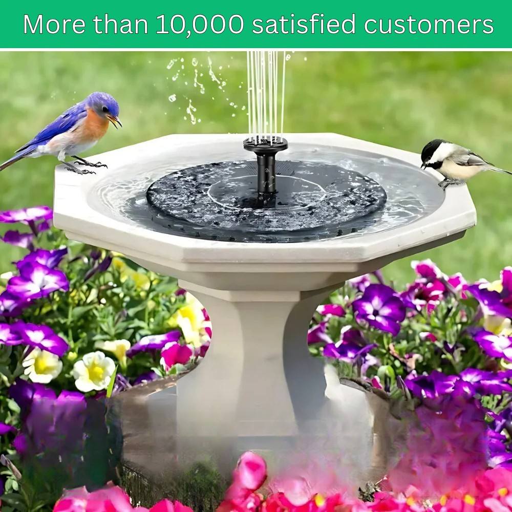 Compact Solar-Powered Water Feature for Your Garden