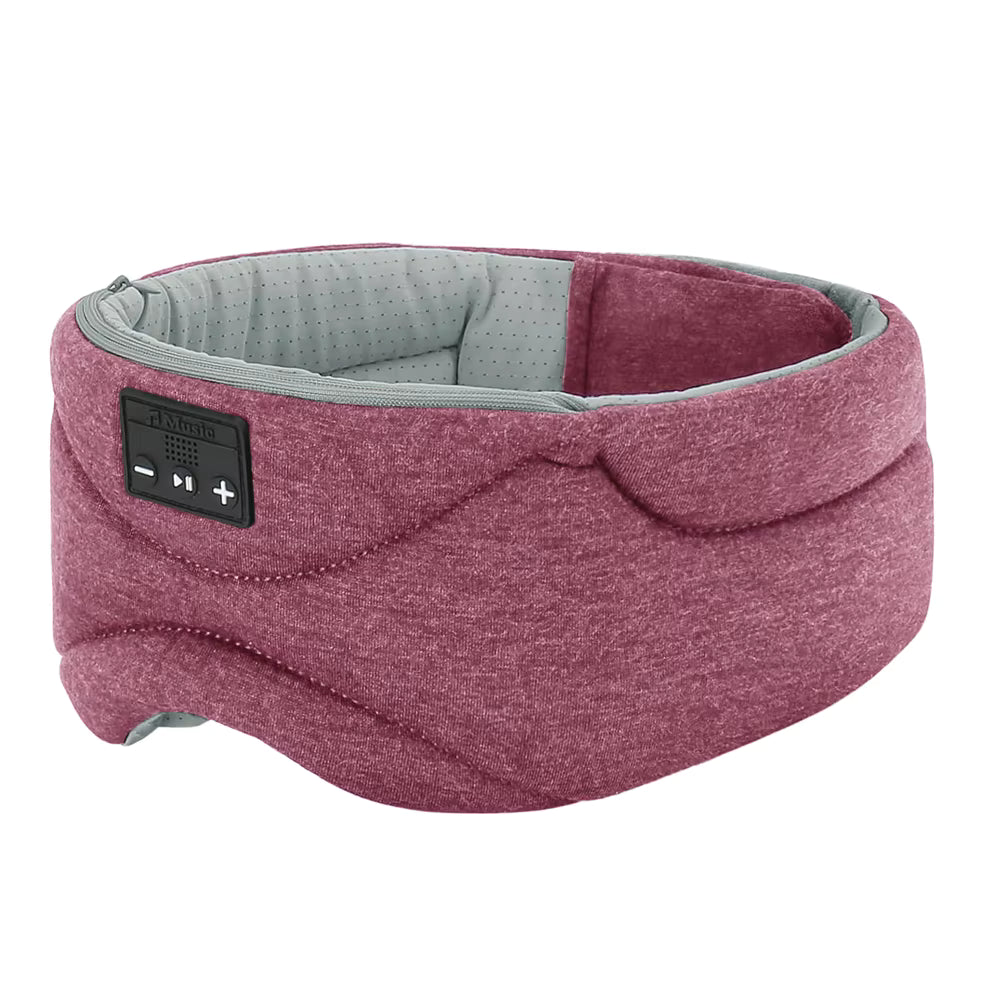 Bluetooth Eye Mask for Sleep - 100% Light Blocking with Soft Speakers, Ideal for Side Sleepers