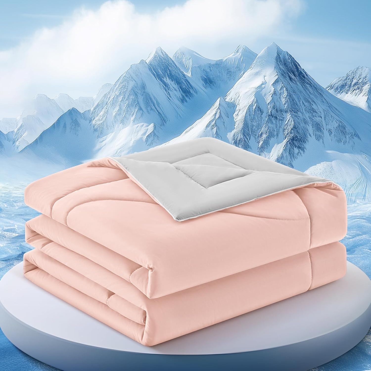 Double-Sided Cooling Blanket for Hot Sleepers | Breathable Ice Fabric
