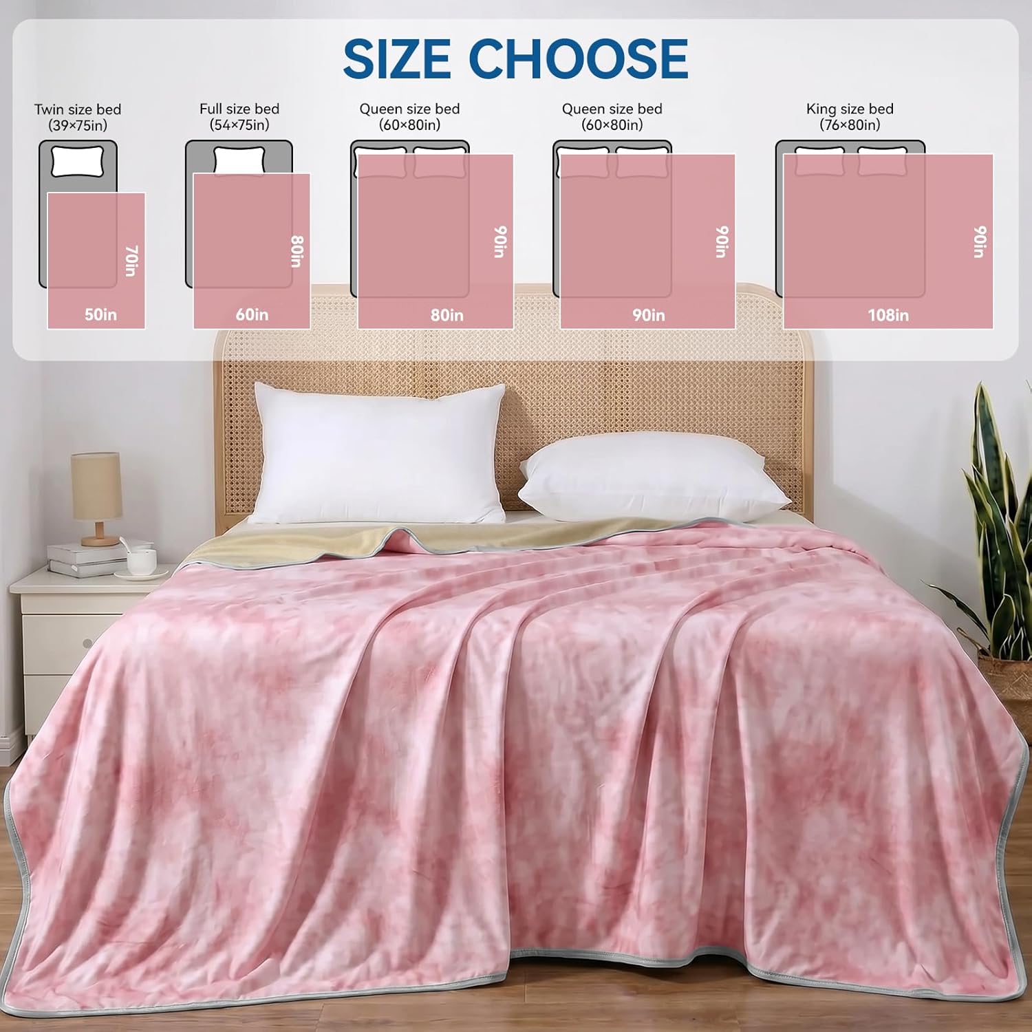 Cooling Throw Blanket for Hot Sleepers – Lightweight Summer Comfort