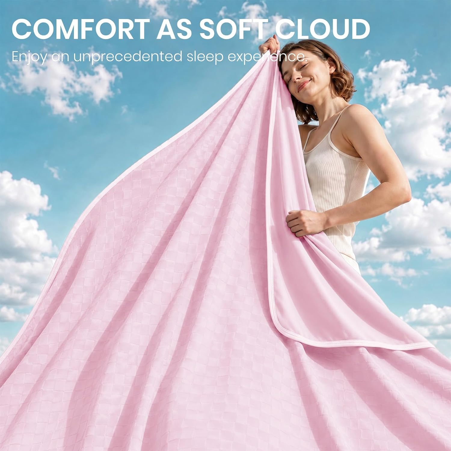 Cooling Blanket with Arc-Chill Fabric Technology for Hot Sleepers - Soft & Lightweight