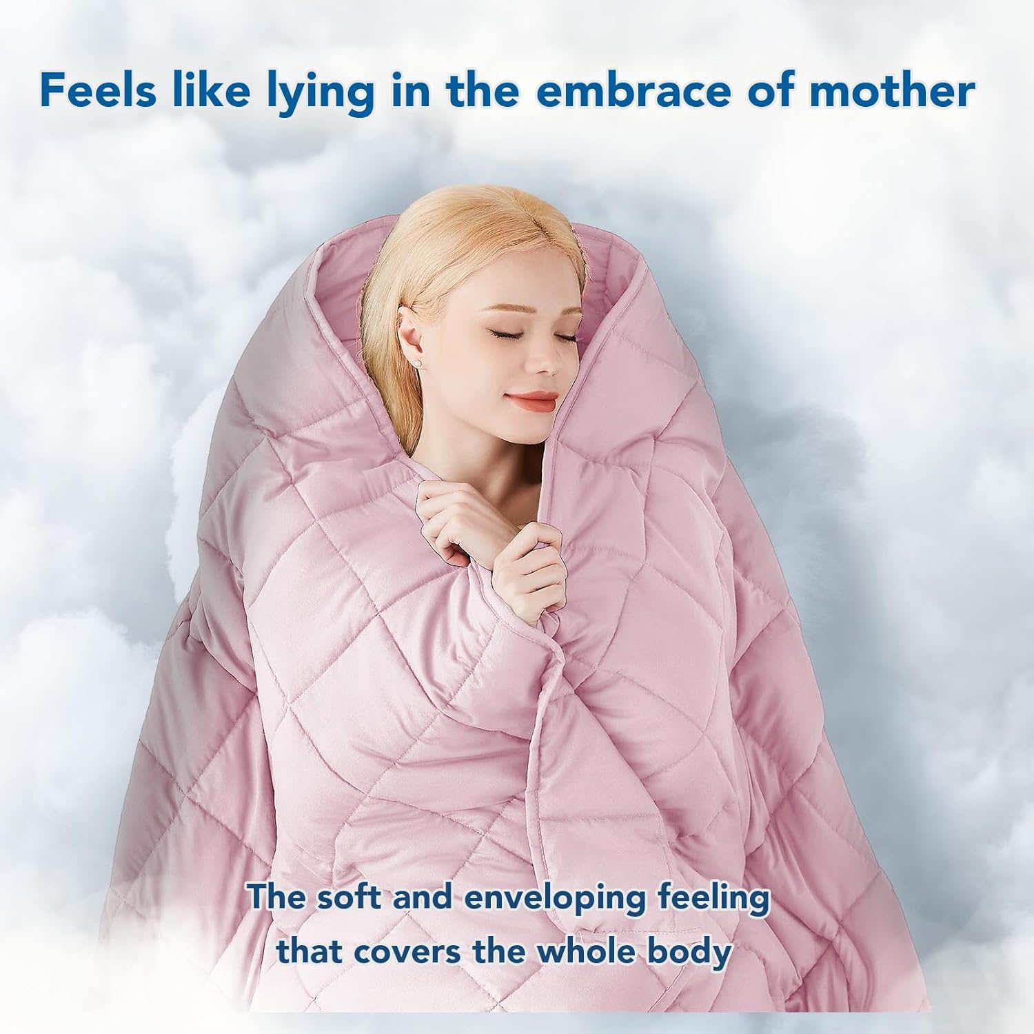 Cooling Microfiber Weighted Blanket for Year-Round Comfort and Relaxation