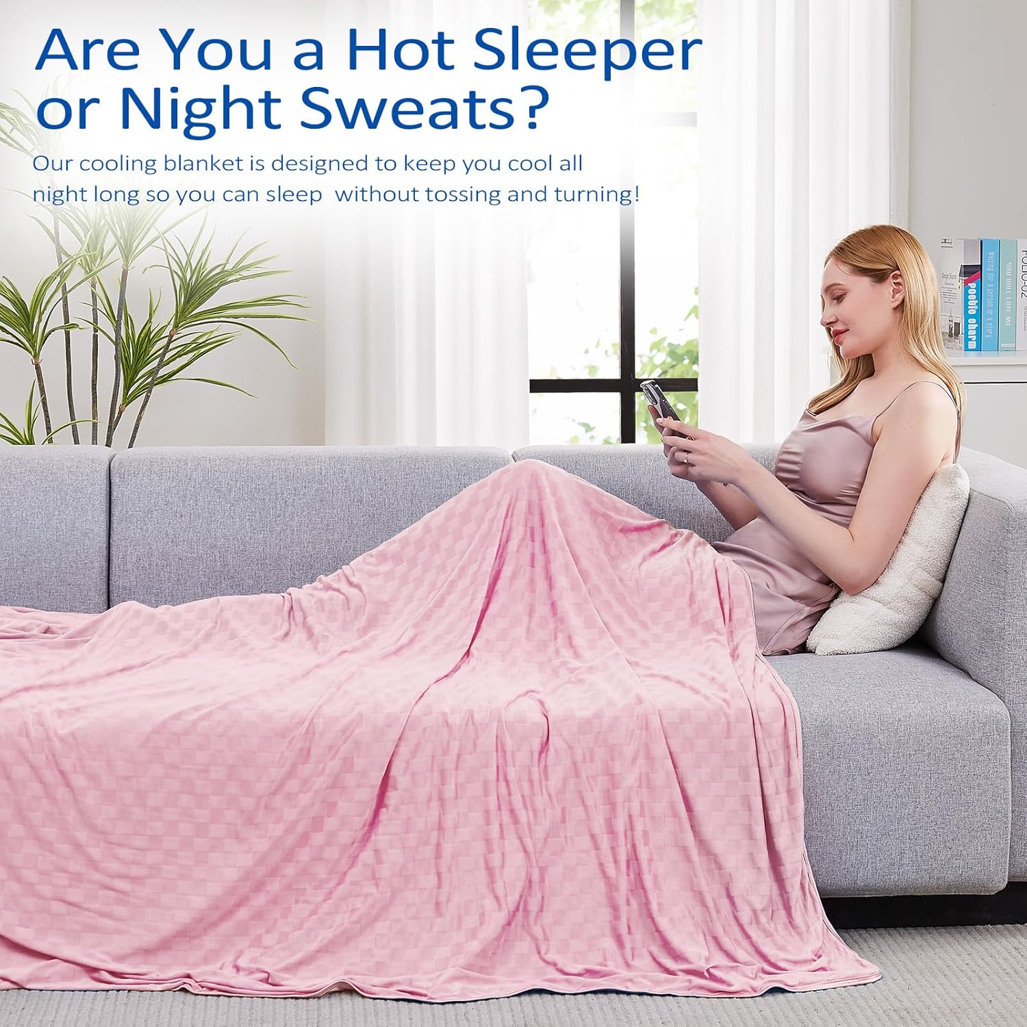 Cooling Blanket for Warm Sleepers with Arc-Chill Technology – Soft, Breathable Comfort Year-Round