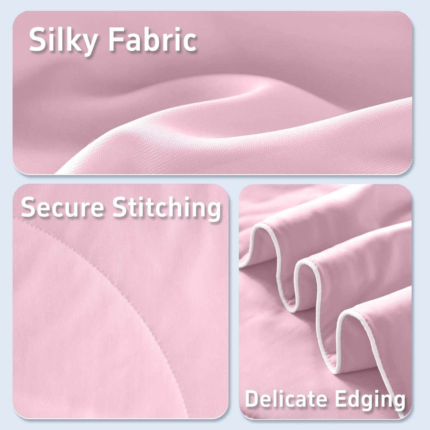 Lightweight Cooling Blanket Set with Pillowcases | Moisture-Wicking Fabric